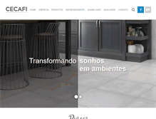 Tablet Screenshot of cecafi.com.br